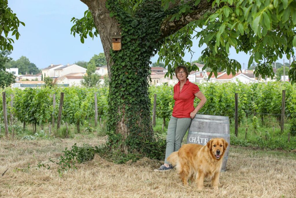 Stella Puel et son chien
